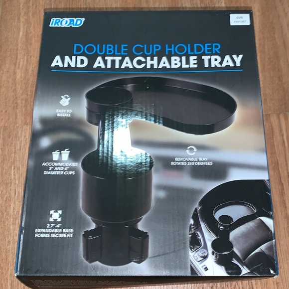 Double Cup Holder & Attachable Tray - Picture 7 of 11